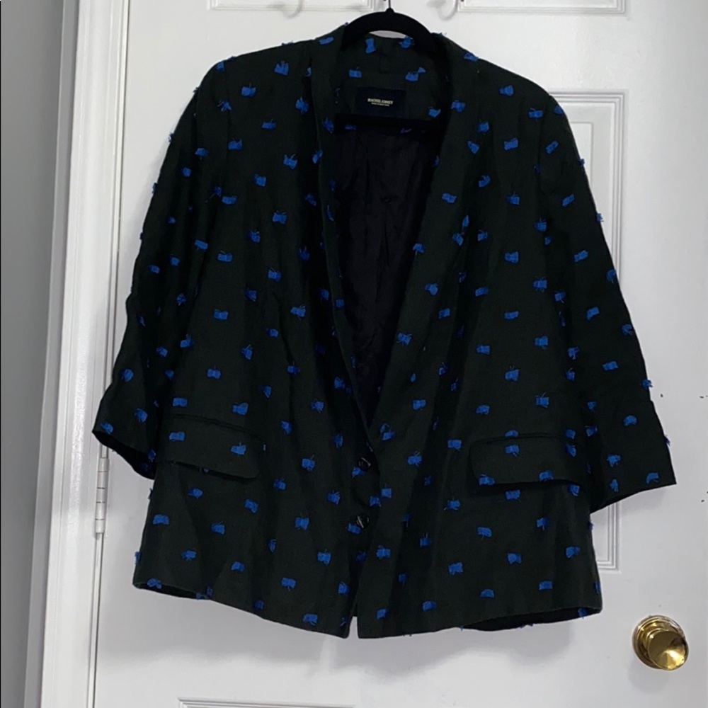 RACHEL COMEY Black Linen Blazzer